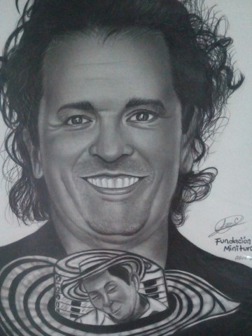 Dibujo de carlos vives a lapiz