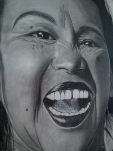 Dibujo de toto la momposina a lapiz