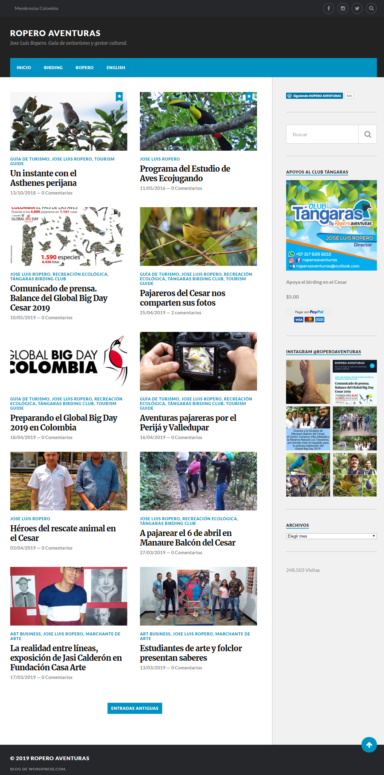 Portada blog Ropero AVenturas