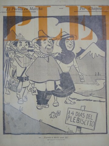 Pancarta plebiscito colombiano 1957