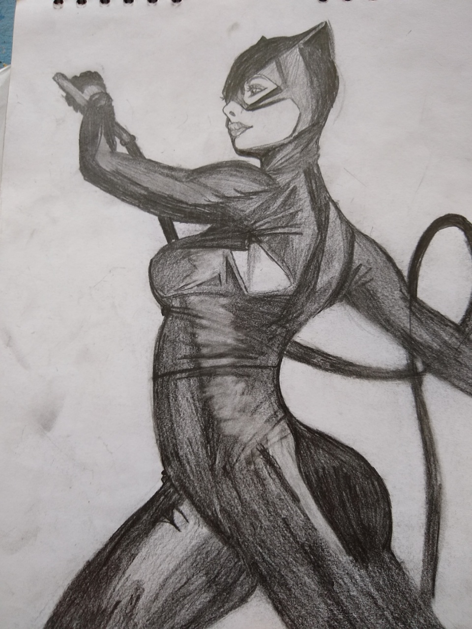 Ilustración a lápiz gatúbela