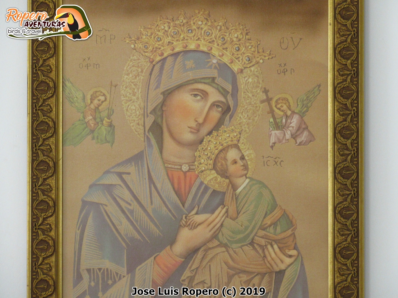 Óleo Virgen MAría y el Niño