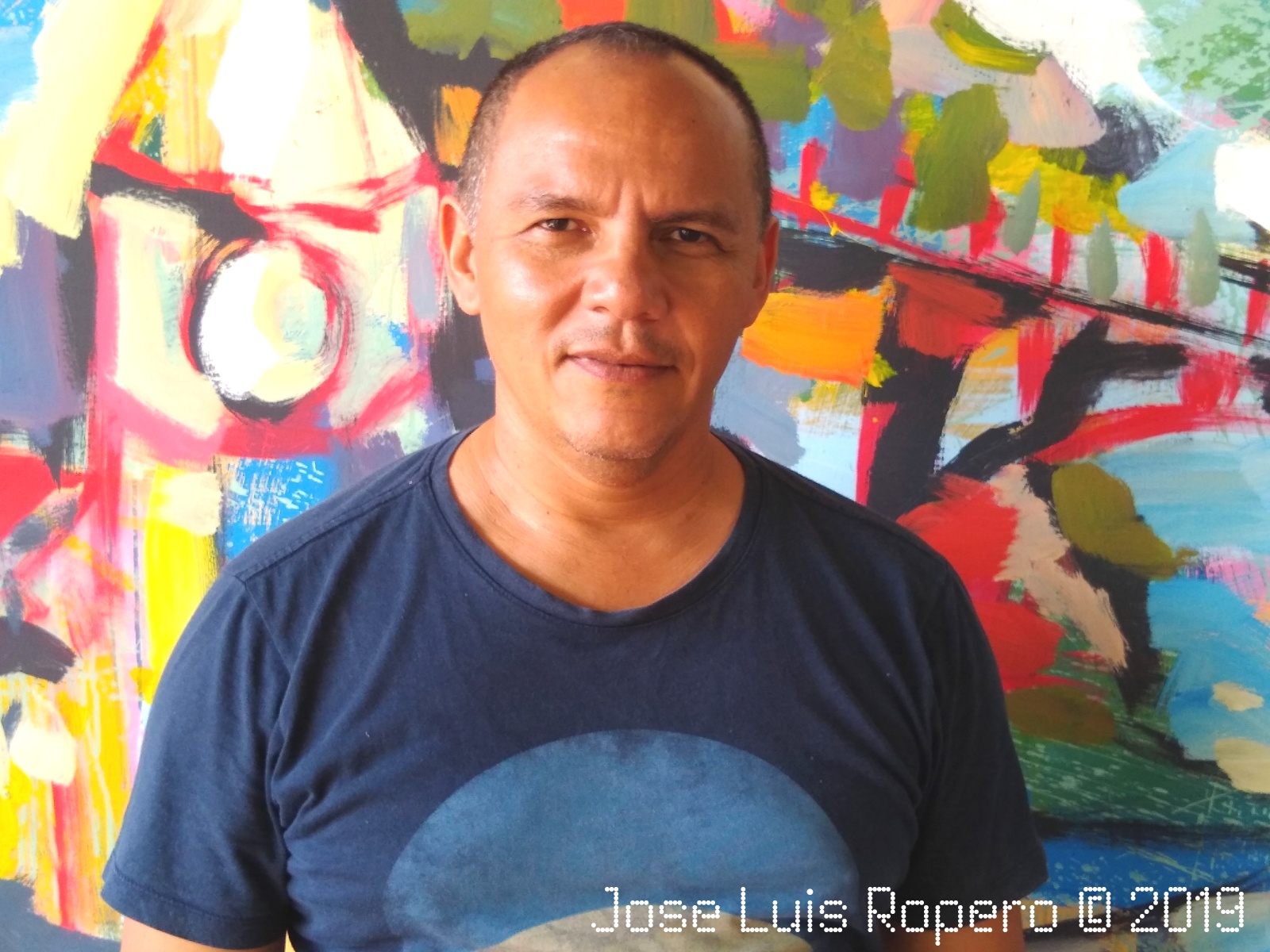 Retrato del pintor de Valledupar Jose Luis Molina Torres "Turri".