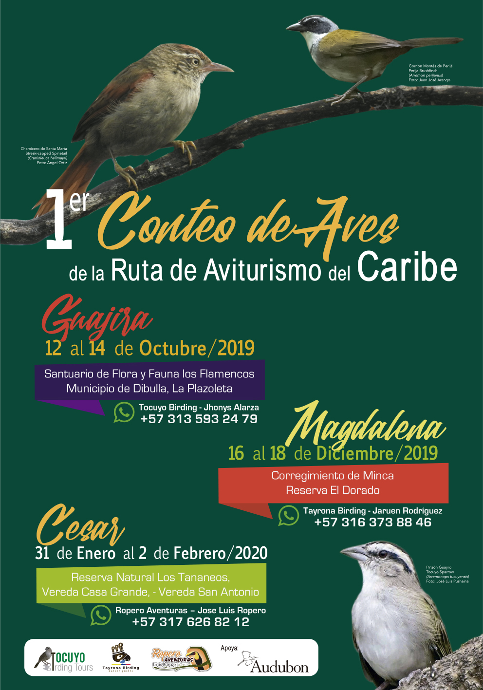 Afiche Encuentro aviturismo del Caribe