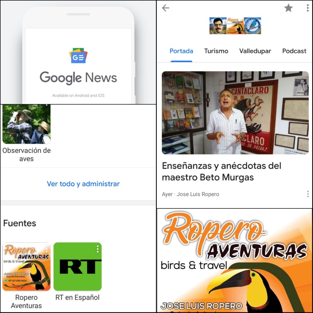 Ilustracion de noticias en Google News