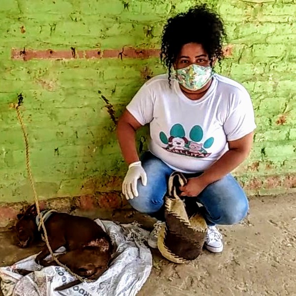 Mujer animalista de Valledupar