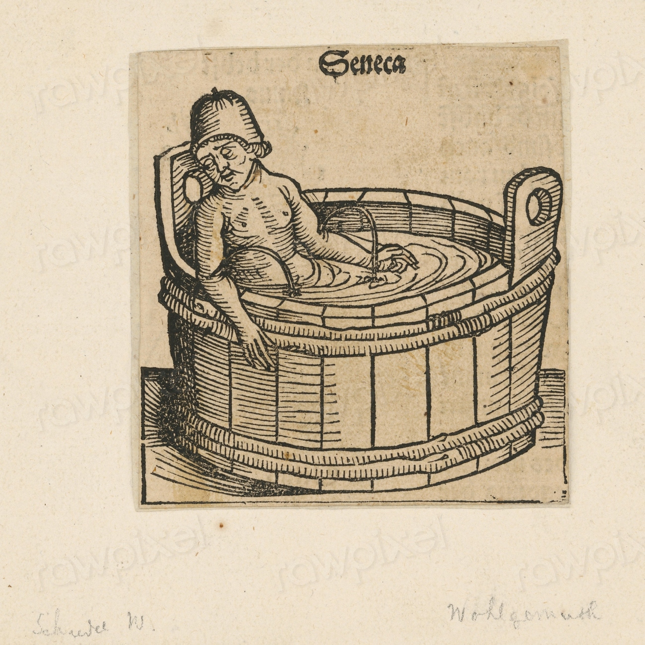 Ilustración medieval del Senador Romano Séneca