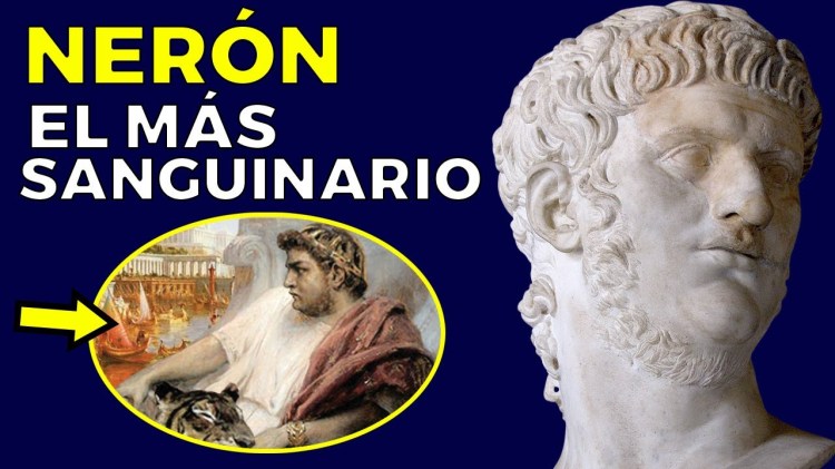 Infografía sobre el emperador romano Nerón.