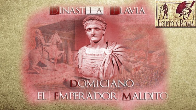Infografía del emperador romano Domiciano.