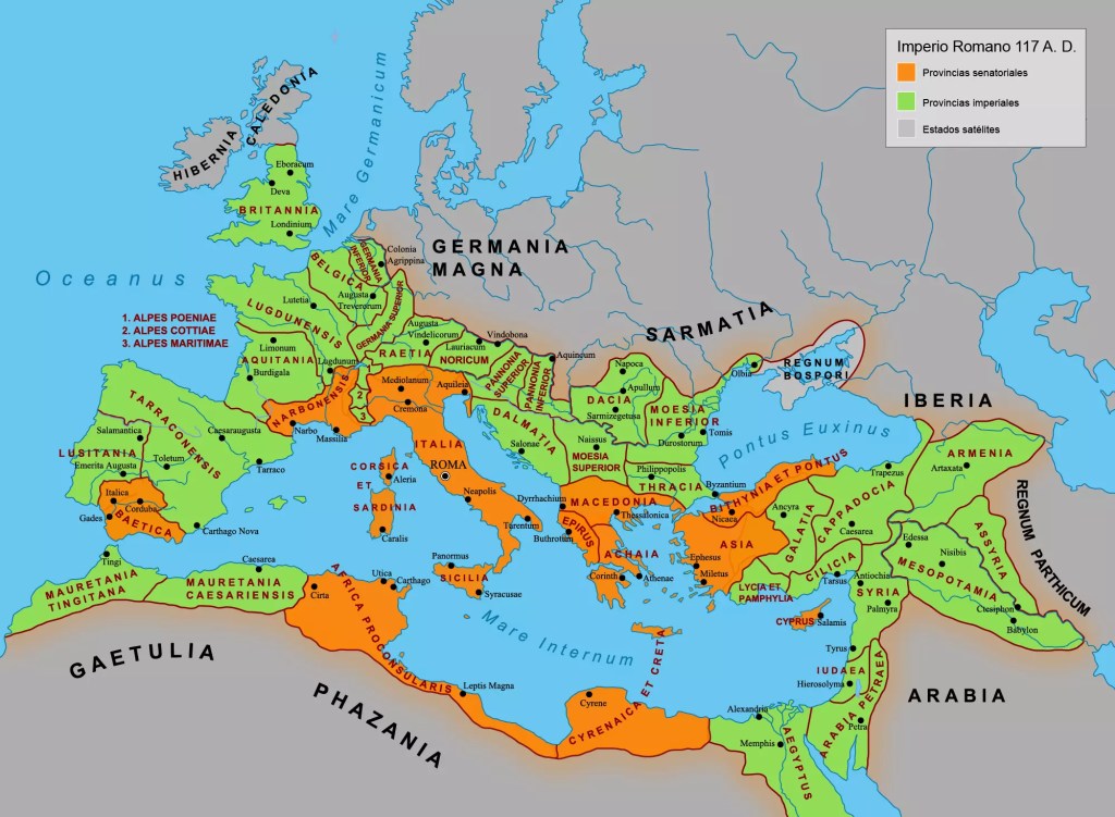 Máxima expansión del Imperio Romano