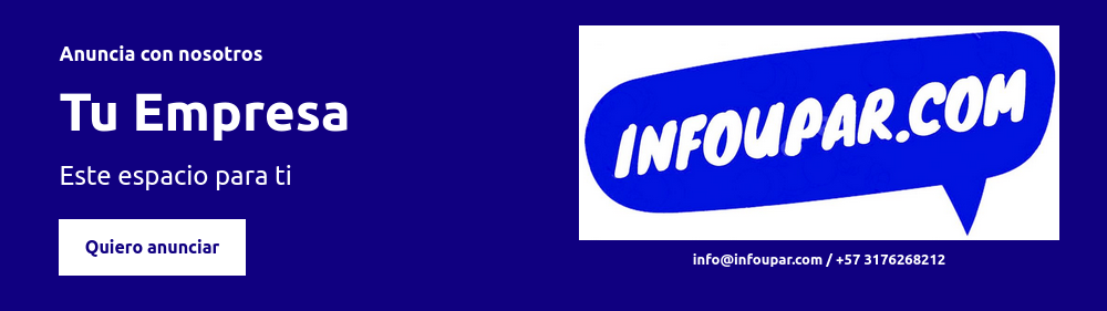 Diseño de un anuncio publicitario para sitio web en color azul y blanco.