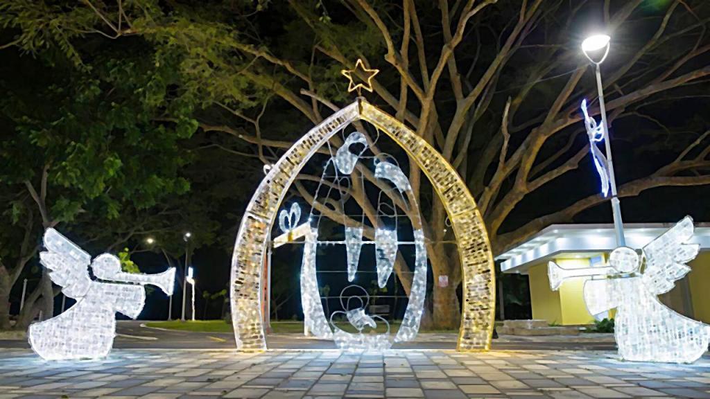 Alumbrado navideño en la ciudad de Valledupar.